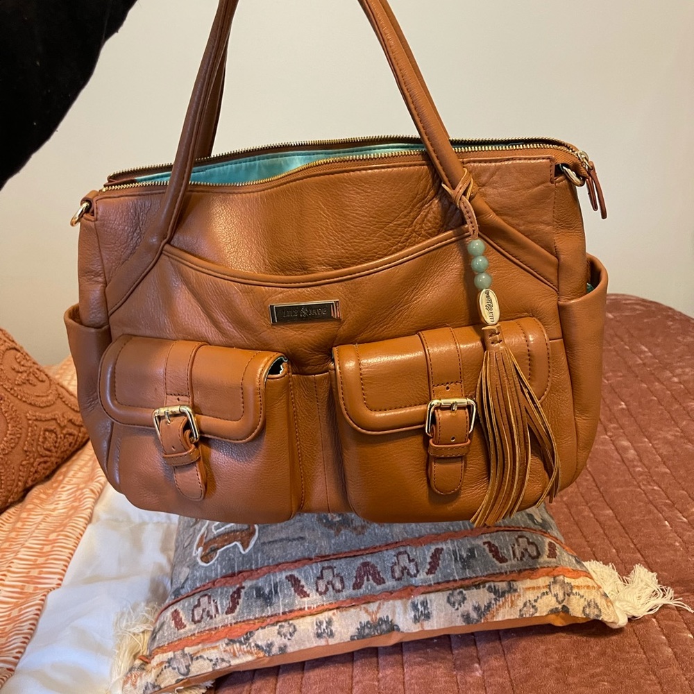 TRADE♥️Lily Jade ‘Elizabeth’ Leather Diaper Bag